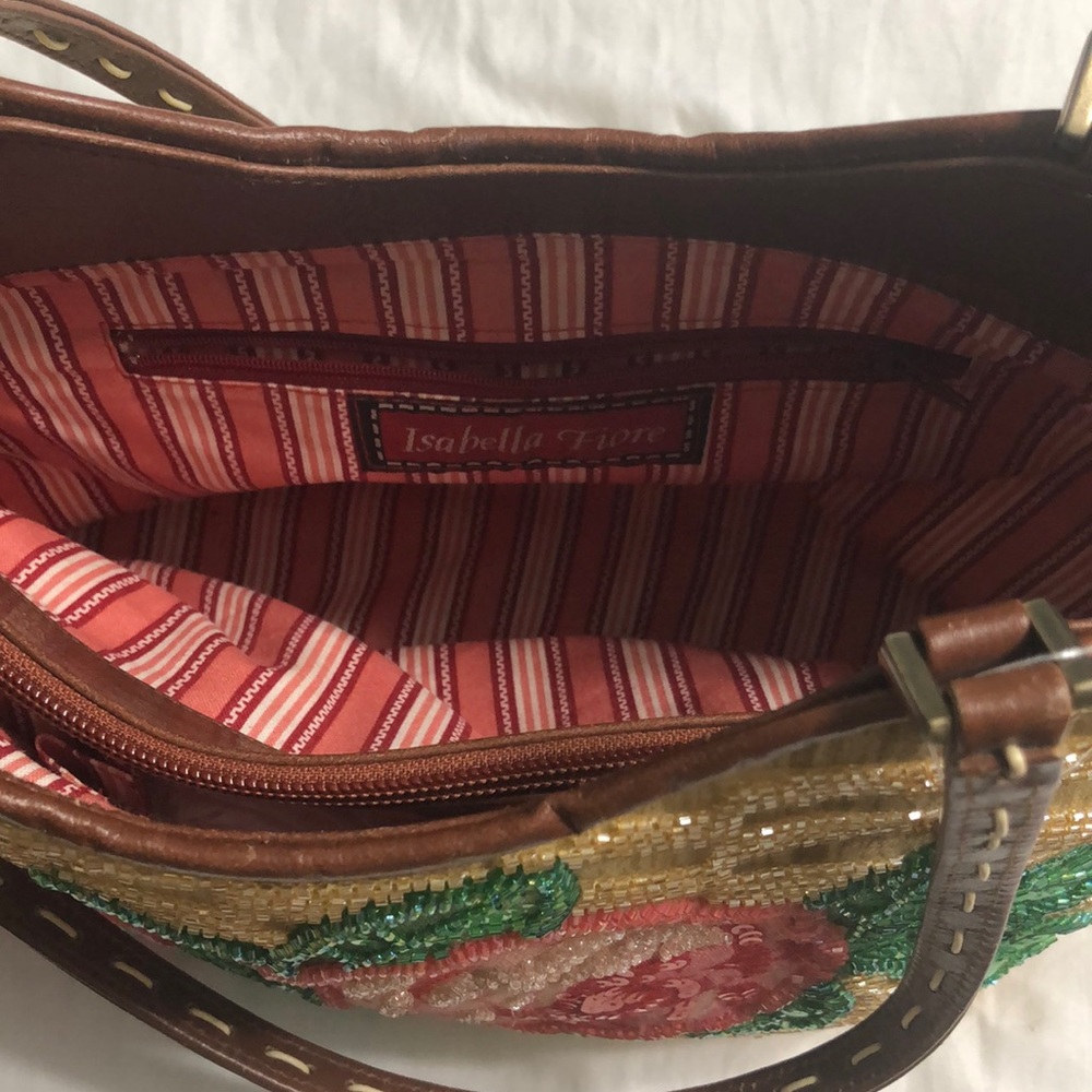 ISABELLA FIORE Vintage Rose Beaded Handbag - Picture 4 of 9